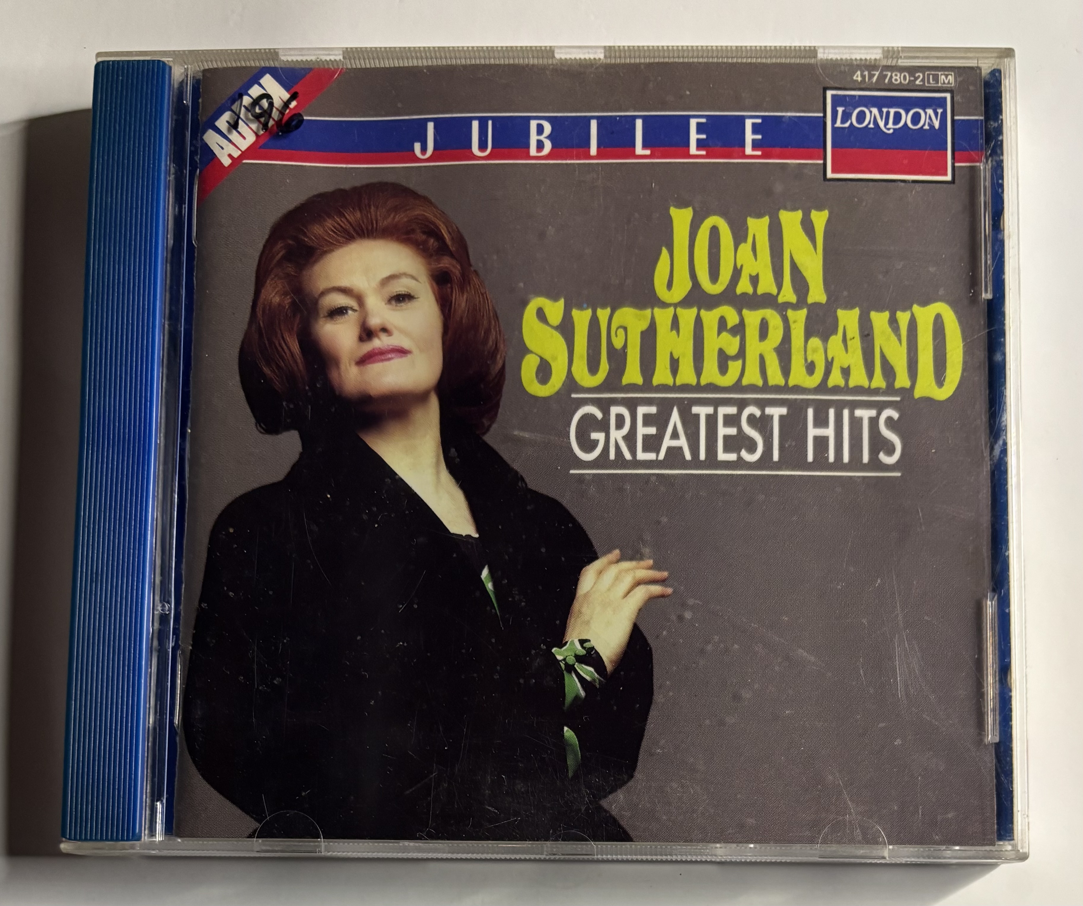 Colored tray on London classical/opera CD