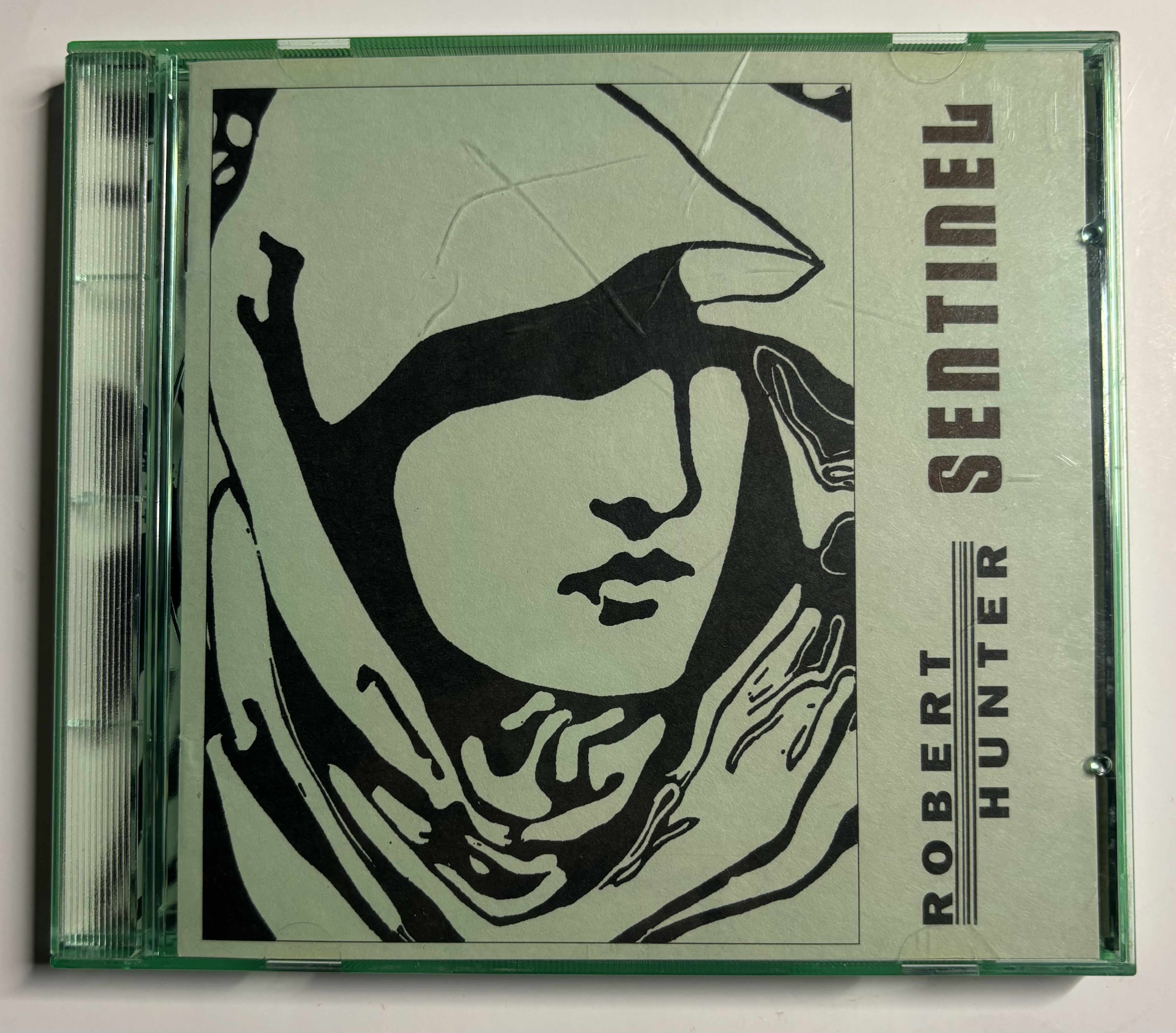 First generation green Rykodisc jewel case and tray